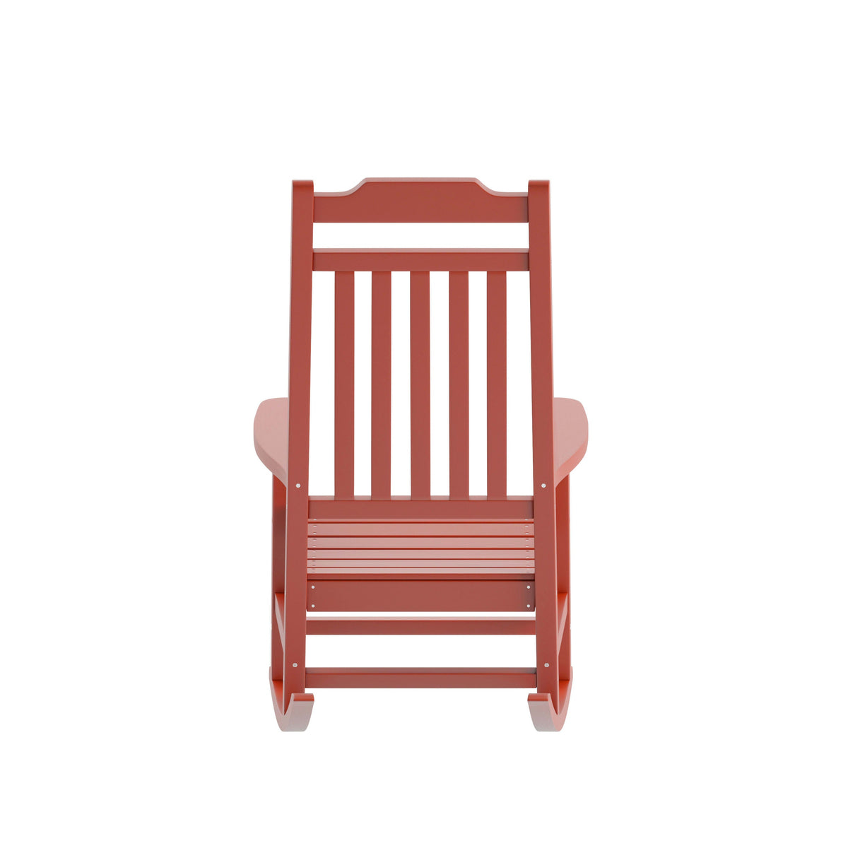 Red |#| 2 Pack All-Weather Rocking Chair in Red Faux Wood - Patio and Yard Furniture