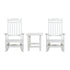 Set of 2 Winston All-Weather Poly Resin Rocking Chairs with Accent Side Table