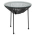 Valencia Oval Comfort Series Take Ten Rattan Table with Glass Top