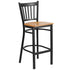 Vertical Back Metal Restaurant Barstool