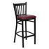 Vertical Back Metal Restaurant Barstool