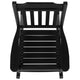 Black |#| Outdoor Patio All-Weather Poly Resin Wood Rocking Chair in Black