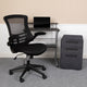 3PC Office Set-Black Computer Desk, Ergonomic Mesh Office Chair, Filing Cabinet